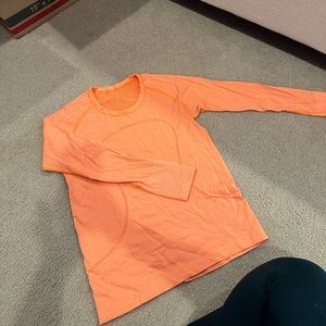 lululemon orange long sleeve